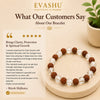 Clear Quartz & Rudraksha Bracelet – Natural Beaded Bracelet for Clarity, Balance & Everyday Wear | Unisex Spiritual Jewellery