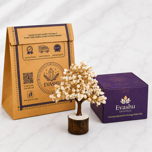 Crystal Gomati Chakra Tree – 100 Beads | Prosperity, Positive Energy & Spiritual Protection for Home & Office