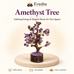 Evashu Certified Natural Amethyst Crystal Tree - Stress Relief & Spiritual Growth | Buy Online – product image 1