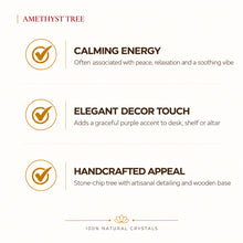 Load image into Gallery viewer, Certified Natural Amethyst Crystal Tree - Stress Relief &amp; Spiritual Growth | Buy Online

