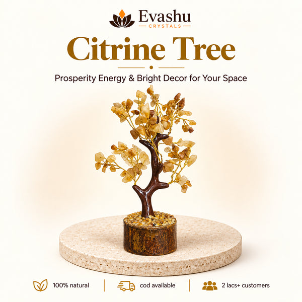 Certified Natural Citrine Crystal Tree - Wealth Attraction & Success | Buy Online