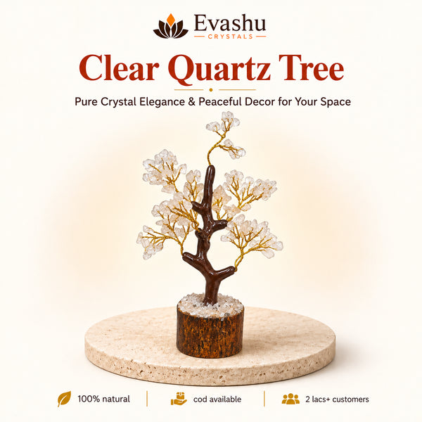 Certified Natural Clear Quartz Crystal Tree - Energy Amplification & Healing | Buy Online