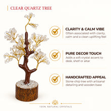 Load image into Gallery viewer, Certified Natural Clear Quartz Crystal Tree - Energy Amplification &amp; Healing | Buy Online
