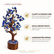 Load image into Gallery viewer, Certified Natural Lapis Lazuli Crystal Tree - Wisdom &amp; Communication
