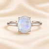 Certified Natural Opal Crystal Ring - Love, Creativity & Emotional Balance