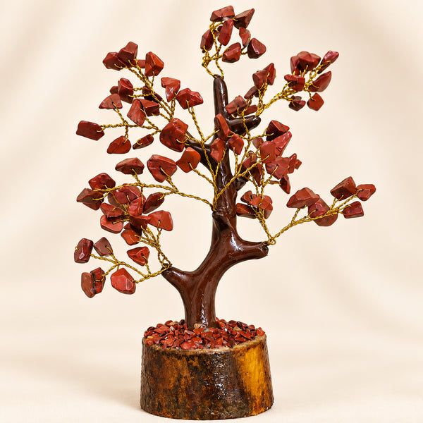 Certified Natural Red Jasper Crystal Tree - Grounding & Physical Energy | Buy Online