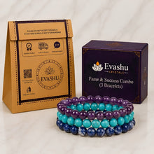 Load image into Gallery viewer, Certified Natural Fame &amp; Success Bracelet Combo - Recognition &amp; Communication | Buy Online
