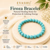 Firoza Bracelet – Natural Stone Bracelet for Positive Energy & Everyday Wear | Unisex Crystal Jewellery