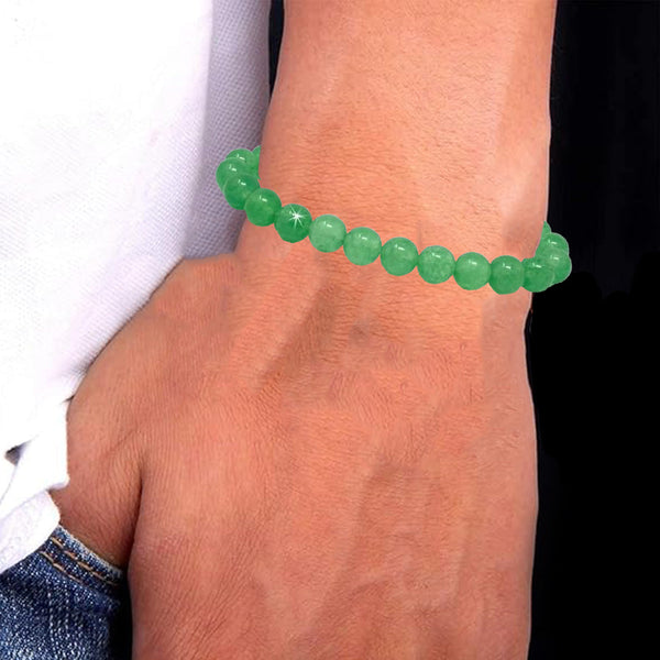 Wealth & Abundance: Green Aventurine Bracelet – Genuine Stone Healing Crystal for Men, Women & Kids