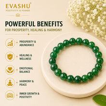 Load image into Gallery viewer, Green Jade Bracelet – Natural Stone Bracelet for Balance, Prosperity &amp; Everyday Wear | Unisex Crystal Jewellery
