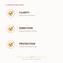 Certified Natural Larvikite Bracelet - Clarity & Direction | Buy Online - Image 2