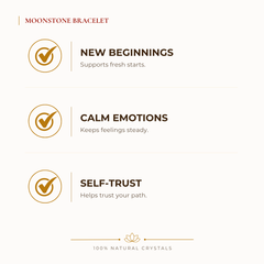 Certified Natural Moonstone Bracelet - New Beginnings & Calm Emotions | Buy Online - Image 2