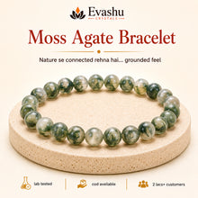 Load image into Gallery viewer, MOSS-AGATE-STONE-BRACELET main image
