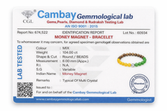Money Magnet / Dhan Yog Crystal Bracelet – With LAB Certificate | Wealth, Prosperity & Positive Energy