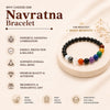 Navratna Bracelet – Natural 9 Gemstone Bracelet for Balance, Harmony & Everyday Wear | Unisex Crystal Jewellery