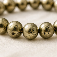 Load image into Gallery viewer, Certified Natural Pyrite Bracelet - Wealth Retention &amp; Prosperity Mindset | Buy Online - Image 7
