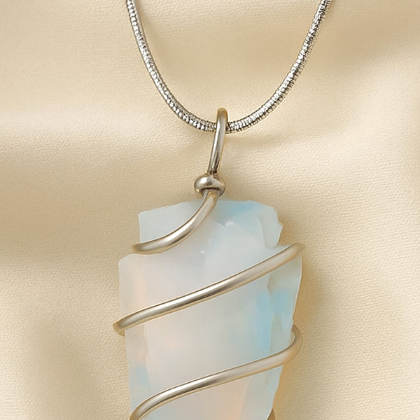 Certified Natural Opalite Arrowhead Pendant - Transition & Clarity | Buy Online - Image 7