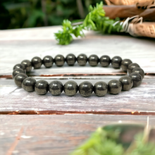 Load image into Gallery viewer, Genuine pyrite bracelet – crystal for manifestation, success, and energy boost
