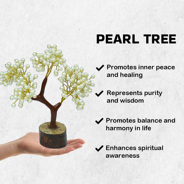 Natural Pearl Tree – Inner Peace & Emotional Healing | Perfect Showpiece for Housewarming, Diwali & Gifting