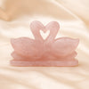 Certified Natural Rose Quartz Swan Pair - Marriage Harmony & Relationship Balance | Buy Online - Image 4