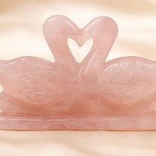 Load image into Gallery viewer, Certified Natural Rose Quartz Swan Pair - Marriage Harmony &amp; Relationship Balance | Buy Online - Image 7
