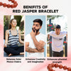 Stress Relief & Balance - Red Jasper Bracelet for steady energy and calm wear