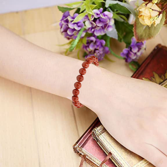 Stress Relief & Balance - Red Jasper Bracelet for steady energy and calm wear