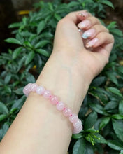 Load image into Gallery viewer, Love &amp; Emotional Healing - Rose Quartz Bracelet for compassion, softness, and heart-centered calm
