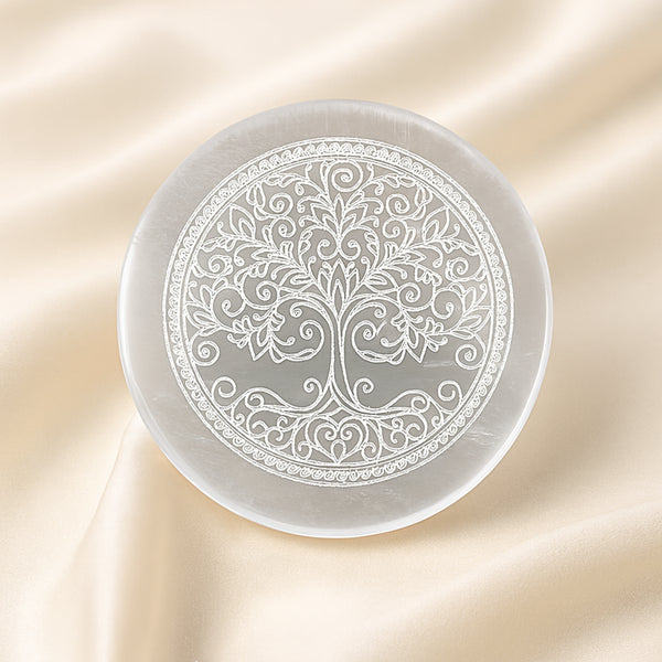 Certified Natural Selenite Charging Plate - Crystal Charging & Energy Cleansing | Buy Online - Image 4