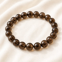 Load image into Gallery viewer, Certified Natural Smoky Quartz Bracelet - Fear Release &amp; Present Grounding | Buy Online - Image 4
