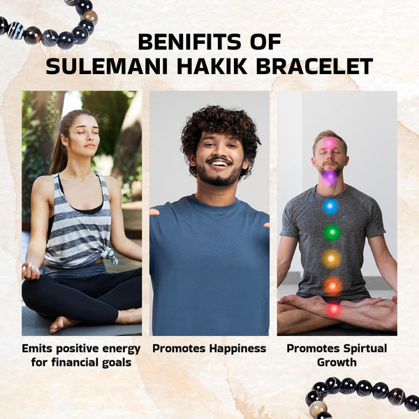 Certified Original Sulemani Hakik Stone Bracelet Perfect for Men, Women & Kids