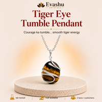 Certified Natural Tiger Eye Tumble Pendant - Courage & Sharp Focus | Buy Online