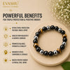 Triple Protection Bracelet – Natural Beaded Bracelet for Balance, Protection & Positive Energy | Unisex Crystal Jewellery