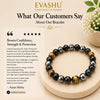 Triple Protection Bracelet – Natural Beaded Bracelet for Balance, Protection & Positive Energy | Unisex Crystal Jewellery
