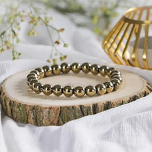 Load image into Gallery viewer, Natural Golden Pyrite Bracelet &amp; Golden Pyrite Tree  Combo Set – For Wealth, Prosperity, Growth &amp; Protection

