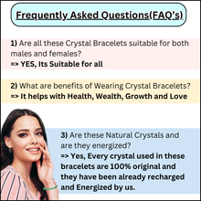 Load image into Gallery viewer, Lifestyle shot of a Clear Quartz, Citrine and Rose quartz bracelet on a person&#39;s wrist, emphasizing comfort and beauty.
