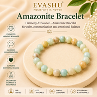Amazonite Bracelet – Natural Stone Bracelet for Balance, Confidence & Everyday Wear | Unisex Crystal Jewellery