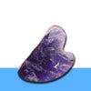 Amethyst Gua Sha – Symbol of Serenity, Wisdom, and Spiritual Release – Perfect for Skincare - Close Up Detail Texture | Raw Amethyst Crystal for Calmness & Stress Relief