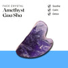 Amethyst Gua Sha – Symbol of Serenity, Wisdom, and Spiritual Release – Perfect for Skincare - Front View | Raw Amethyst Crystal for Calmness & Stress Relief