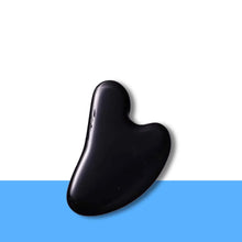 Load image into Gallery viewer, Black Obsidian Gua Sha – Symbol of Protection, Grounding, and Truth – Perfect for Skincare - Close Up Detail Texture | Raw Obsidian Crystal for Evil Eye Protection &amp; Negative Energy Shield
