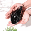 Black Obsidian Raw Stone – Symbol of Protection, Grounding, and Truth – Perfect for Display - Scale Reference | Raw Obsidian Crystal for Evil Eye Protection & Negative Energy Shield