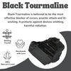 Black Tourmaline Raw Stone – Symbol of Protection, Grounding, and Purification – Perfect for Display - Scale Reference | Raw Black Tourmaline Crystal for Evil Eye Protection & Negative Energy Shield