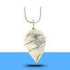Clear Quartz Arrowhead Pendant – Symbol of Power, Direction, and Healing – Perfect for Unisex Wear - Close Up Detail Texture | Natural Sphatik Crystal Ring for Evil Eye Protection & Negative Energy Shield