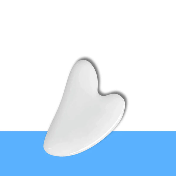 Clear Quartz Gua Sha – Symbol of Power, Amplification, and Healing – Perfect for Skincare - Close Up Detail Texture | Natural Sphatik Crystal Ring for Healing & Positive Energy