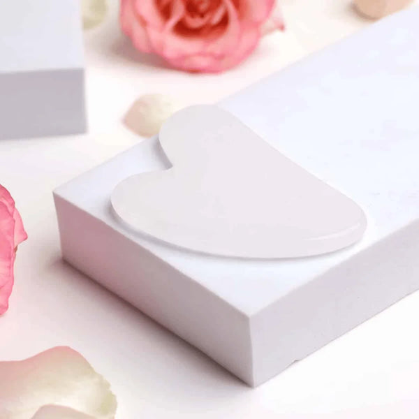 Clear Quartz Gua Sha – Symbol of Power, Amplification, and Healing – Perfect for Skincare - Lifestyle View | Natural Sphatik Crystal Ring for Healing & Positive Energy
