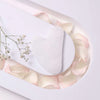 Clear Quartz Gua Sha – Symbol of Power, Amplification, and Healing – Perfect for Skincare - Side View | Natural Sphatik Crystal Ring for Healing & Positive Energy