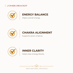 7 Chakra Bracelet benefits for focus and mental clarity, explained in an Evashu natural-crystal guide