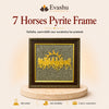 Authentic natural Raw Pyrite Frame for Rapid Growth and Wealth Energy, shown as the main Evashu product view