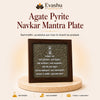 Authentic natural Agate with Pyrite Charging Plate for Spiritual Protection and Prosperity Energy, shown as the main Evashu product view