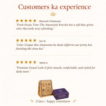 Load image into Gallery viewer, Evashu customer reviews and verified buyer feedback for Amazonite Bracelet
